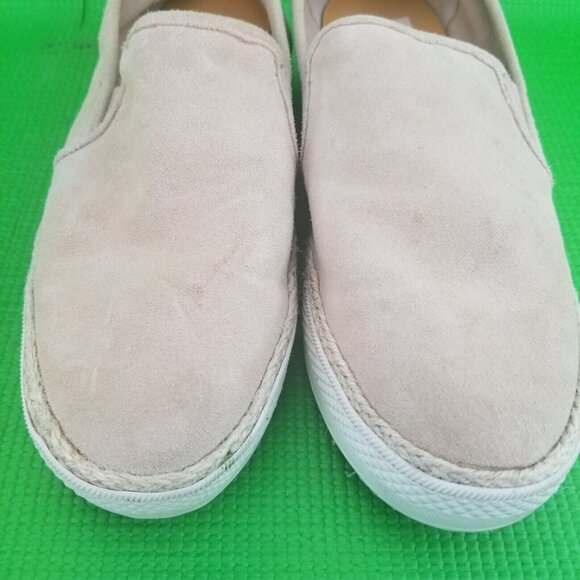 ✅Dolce Vita Travis Blush Suede Espadrille Platform Slip-On Shoes Women's Size 8 - Picture 13 of 15